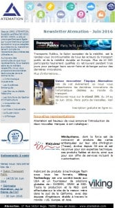 Newsletter ATEMATION - Juin 2016