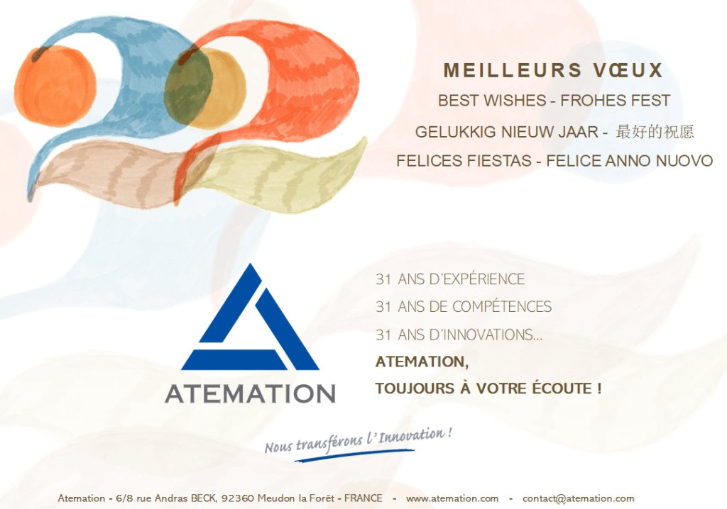 Meilleurs vœux pour cette année 2022.