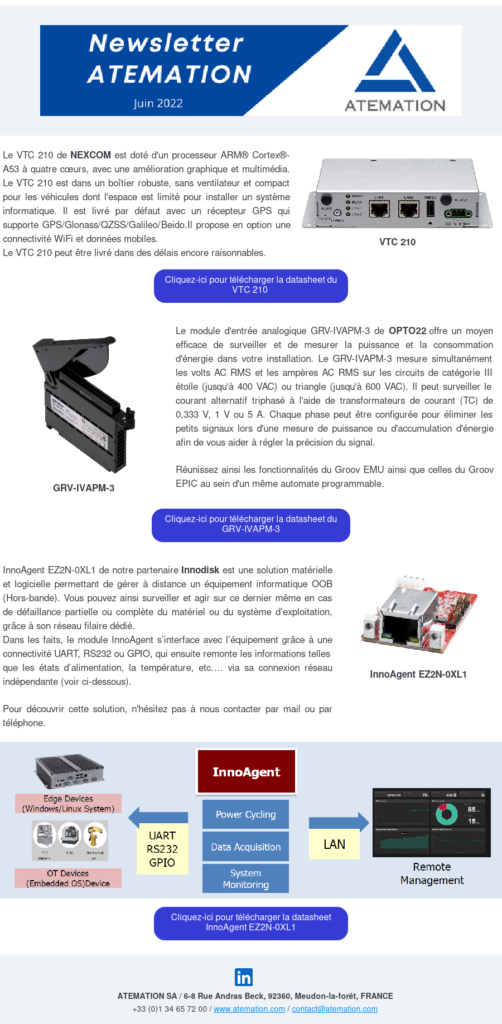 Newsletter Juin 2022